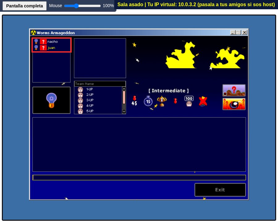 Game lobby with the players